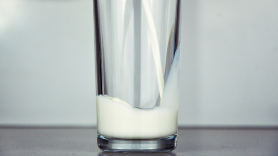 Glass of milk